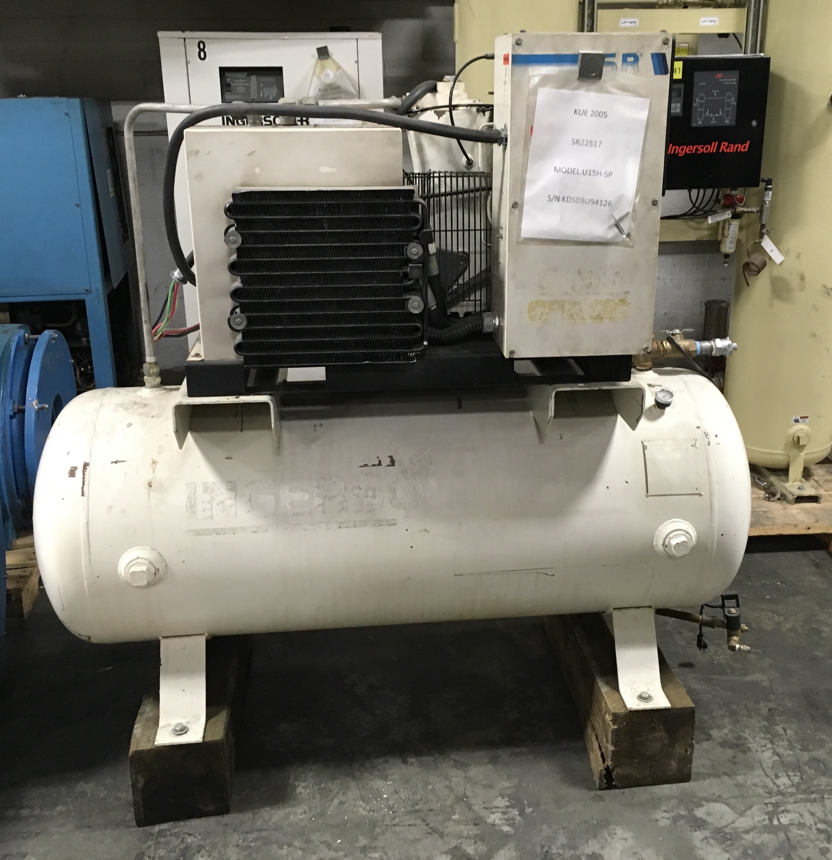 IR U15HSP Air Compressor Tank Mtd